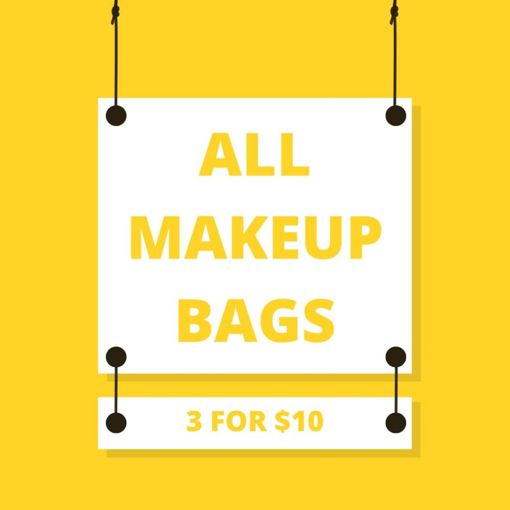 All Cosmetic/Makeup Bags - 3 for $10